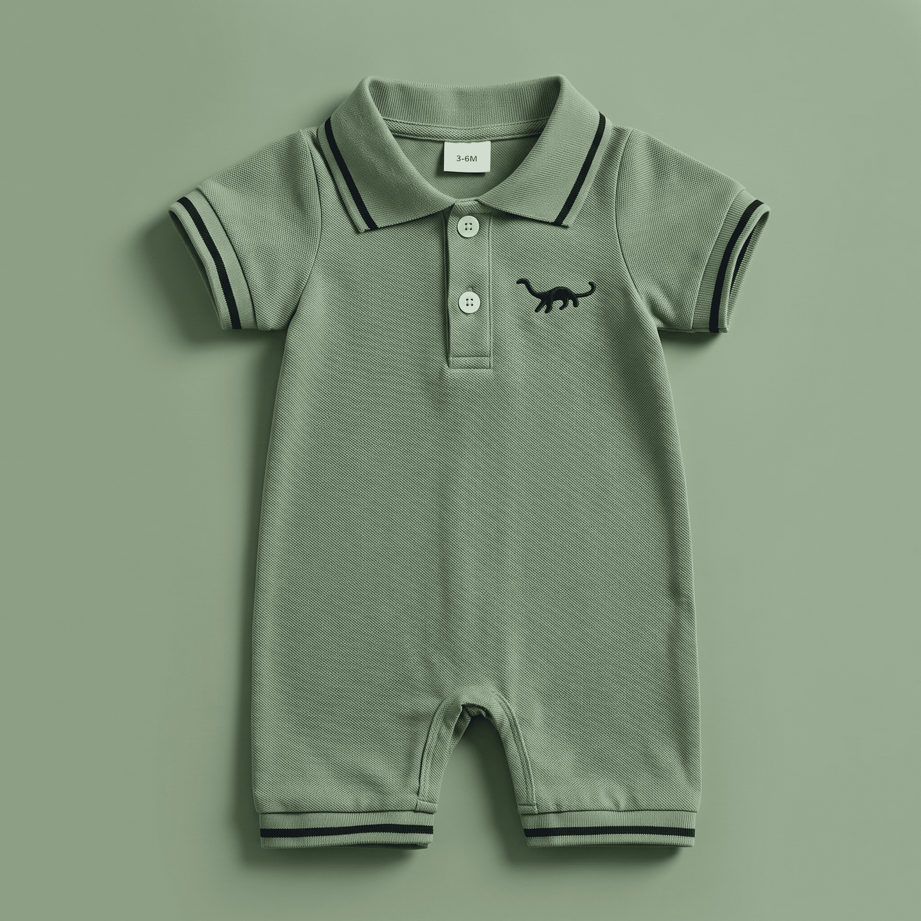 Pelele Polo Dinosaurio para Bebé Niño  |  Lunyna